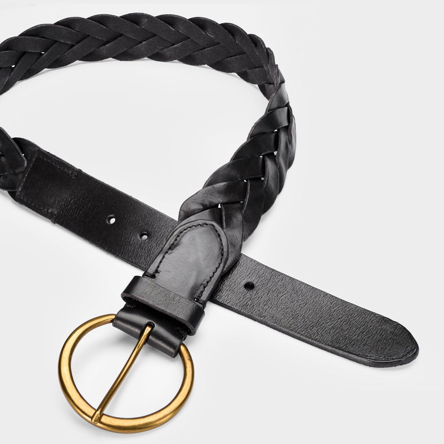 Leather Braided Belt