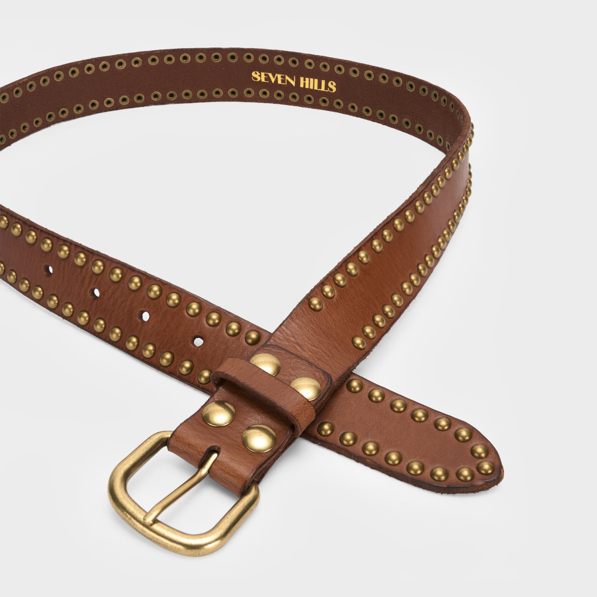 studded leather belt