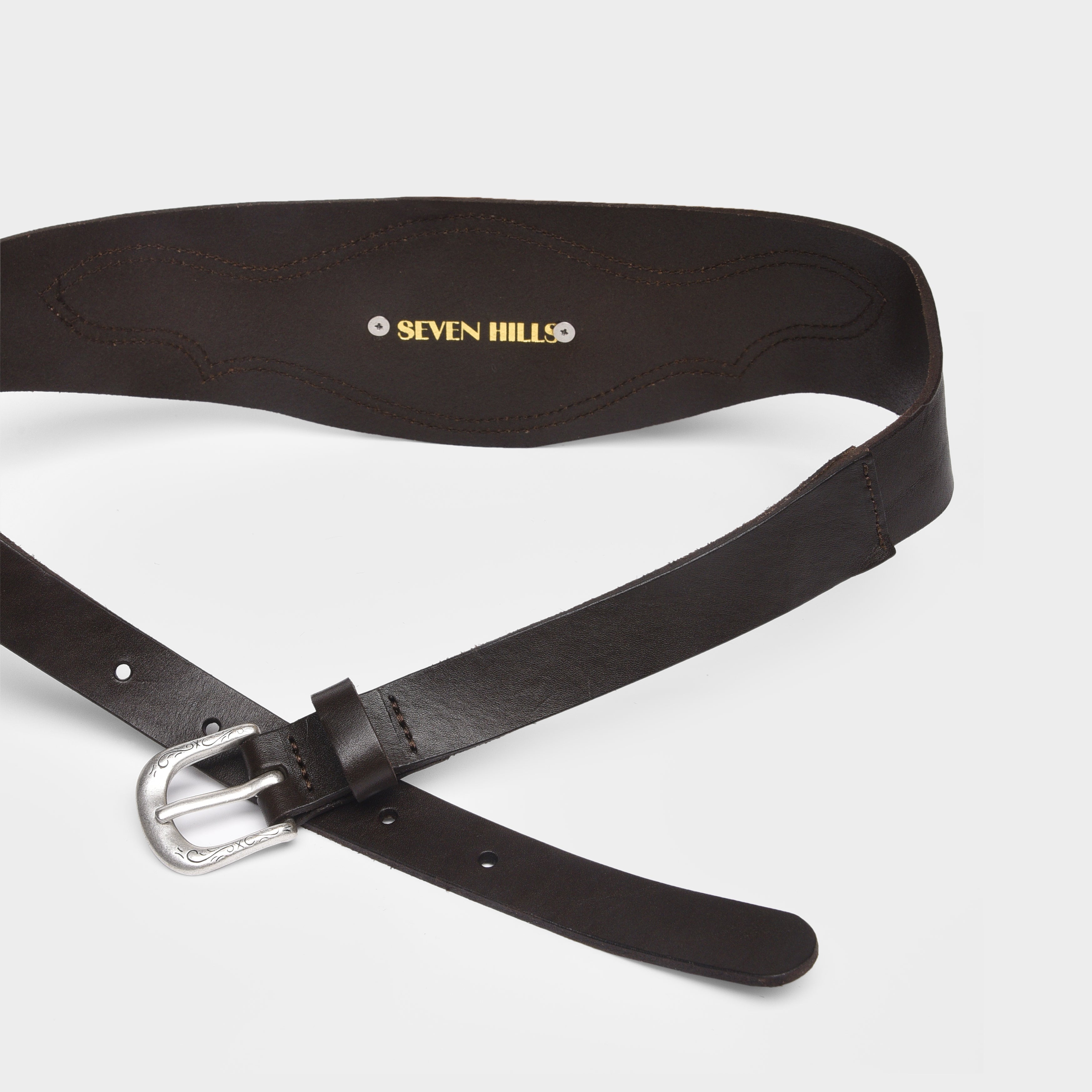 アンセム SEVEN HILLS 帯付き The Amarillo Belt | Cowhide & Turquoise Waist Belt | Seven Hills